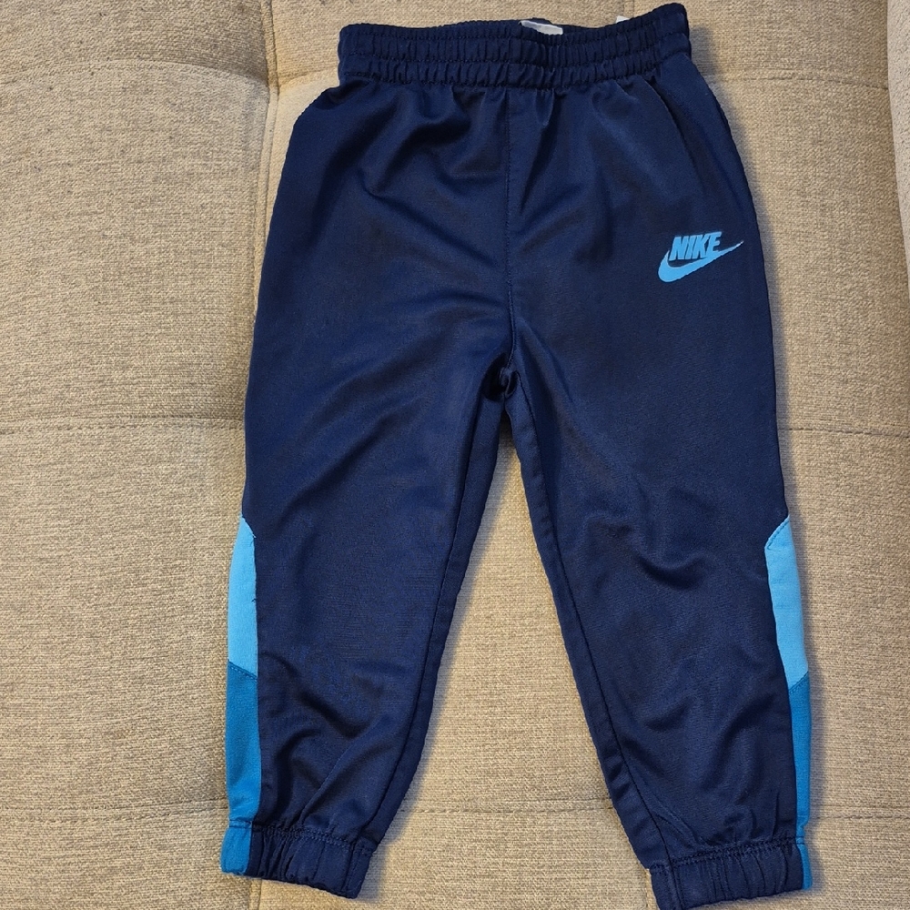 Nike Baby Dark Blue Joggers with Light Blue Accents